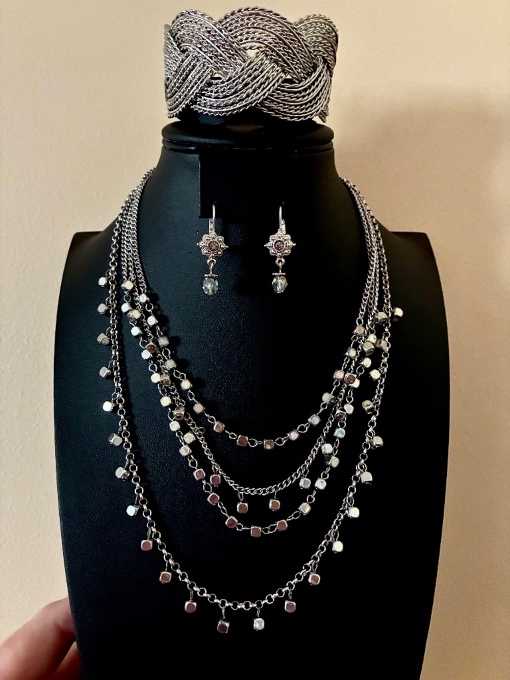 Silver Tone Jewelry Lot